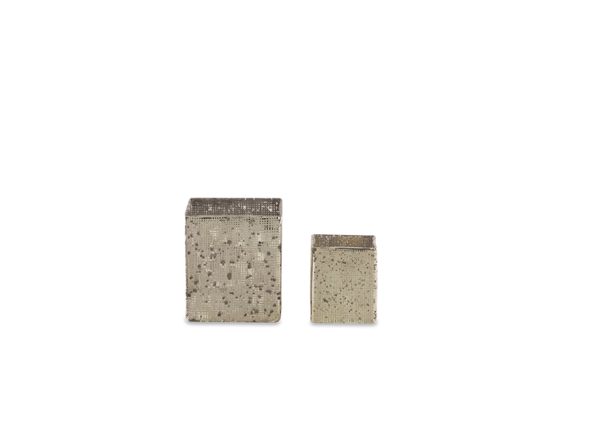 Nkuku Small Subira Etched Glass T-Light Holder 1 Nkuku Small Subira Etched Glass T-Light Holder