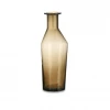 Nkuku Brown Glass Asymmetric Vase - Large