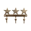 Nkuku Antique Brass Star Hooks - Set of 2