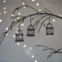 Nkuku Jaria Wire Cage Decorations - Set 3