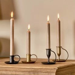 Nkuku Antique Brass Iron Candlestick