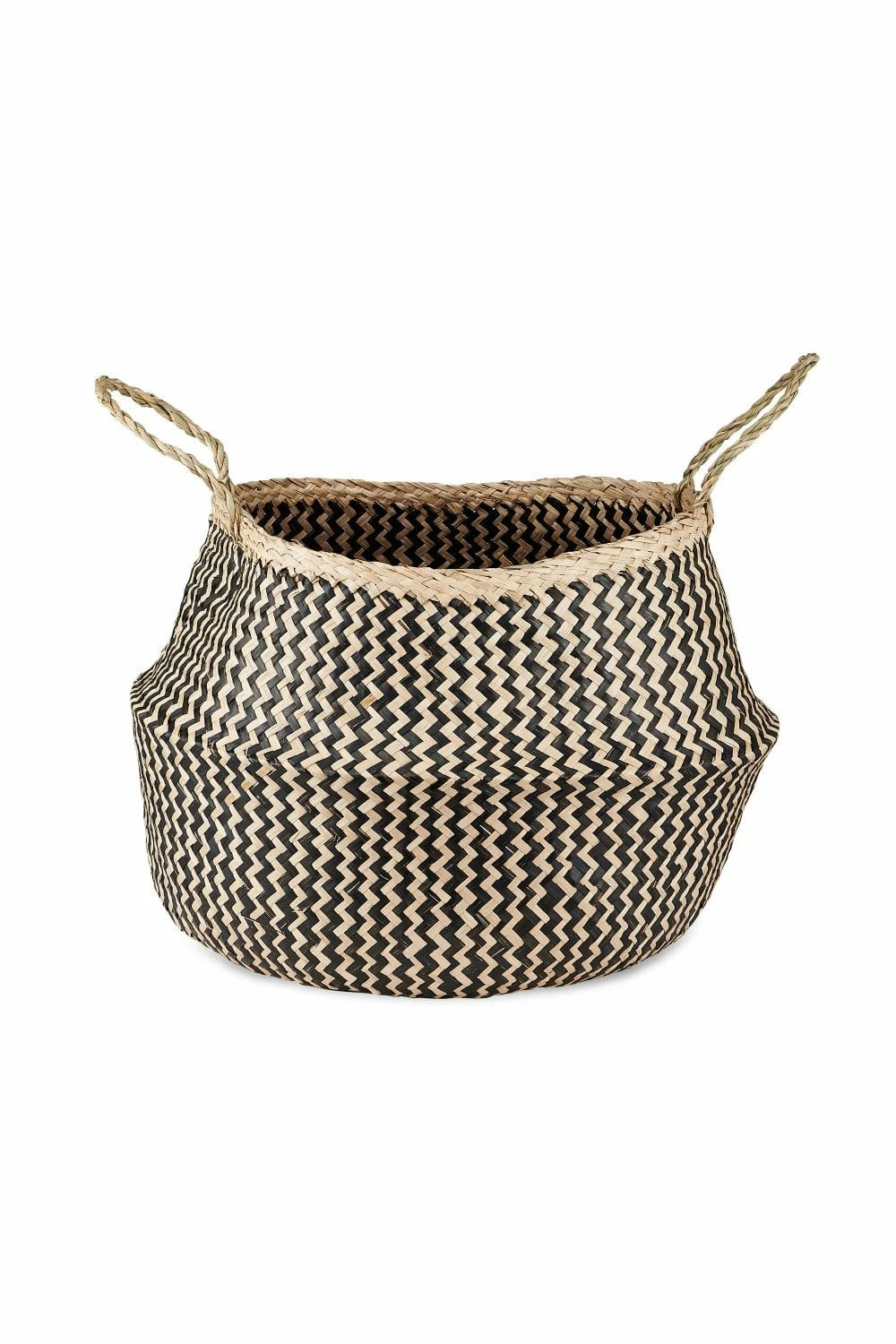 Nkuku Ekuri Basket In Black And Natural 2 Nkuku Ekuri Basket In Black And Natural