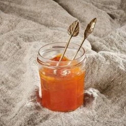 Nkuku Leaf Brass Spoons Set Of 2