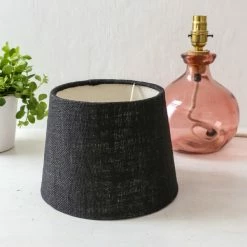 Nkuku Dia Jute Lampshade - Small Ink