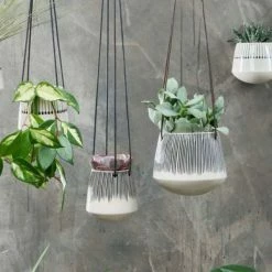Nkuku Matamba Ceramic Hanging Planter