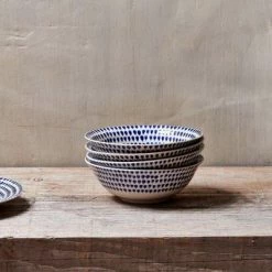 Nkuku Indigo Drop Cereal Bowl