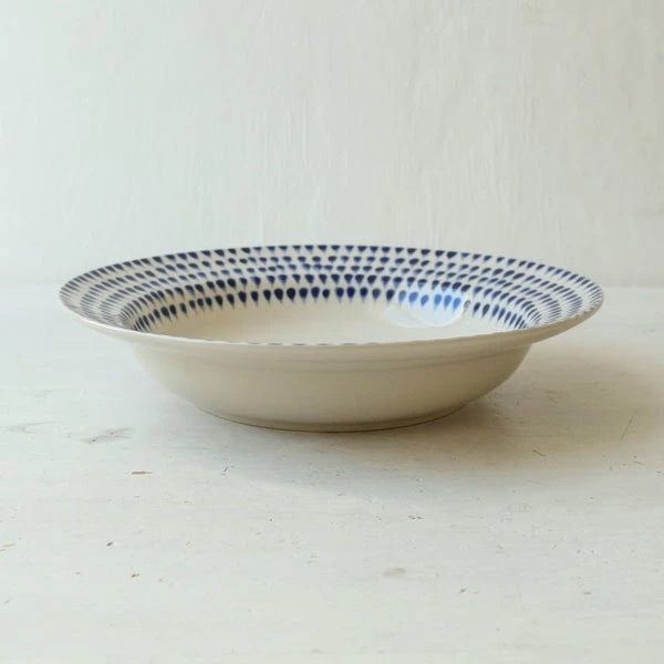 Nkuku Indigo Drop Pasta Bowl 2 Nkuku Indigo Drop Pasta Bowl