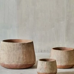 Nkuku Small Terracotta Wampu Wide Planter
