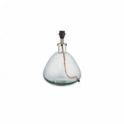 Nkuku Baba Glass Lamp - Clear Glass