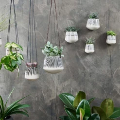 Nkuku Small Matamba Ceramic Wall Hung Planter 9 Nkuku Small Matamba Ceramic Wall Hung Planter