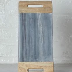 Nkuku Bwari Small Grey Marble Mango Wood Platter 7 Nkuku Bwari Small Grey Marble Mango Wood Platter