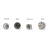 Nkuku Clear Glass Square Door Knob