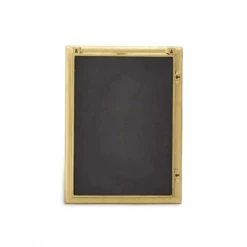 Nkuku Yadur Rectangular Mirror Antique Brass Small