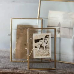 Nkuku Danta Brass Standing Frame 5 x 7