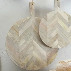 Nkuku NKUKU MANGO WOOD NALBARI PIZZA BOARD 64 X 53 Cm