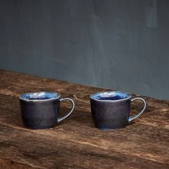 Nkuku Deep Blue Ceramic Coffee Mug