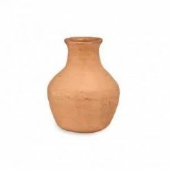 Nkuku Narpala Bottle Terracotta Vase - Small