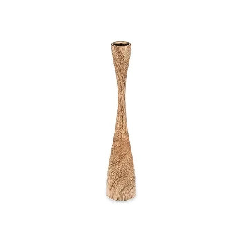 Nkuku Small Natural Himba Mango Wood Candlestick 1 Nkuku Small Natural Himba Mango Wood Candlestick