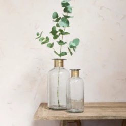 Nkuku Chara Hammered Bottle Vase - Large