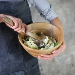 Nkuku Small Indus Mango Wood Salad Bowl