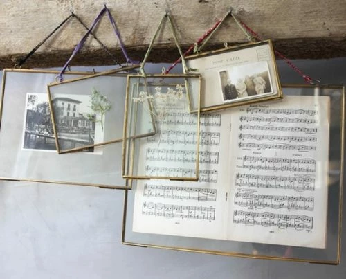 Nkuku 12x18 cm Brass and Glass Kiko Horizontal Frame 3 Nkuku 12x18 cm Brass and Glass Kiko Horizontal Frame