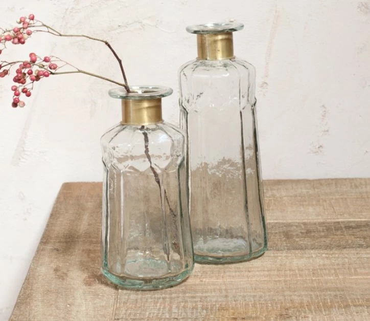 Nkuku Chara Hammered Decorative Bottle 2 Nkuku Chara Hammered Decorative Bottle