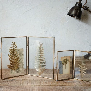 Nkuku Folded Danta Frame - Antique Brass 2 Nkuku Folded Danta Frame - Antique Brass