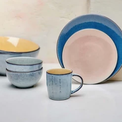 Nkuku Dakara Grey Navy Serving Bowl 4 Nkuku Dakara Grey Navy Serving Bowl