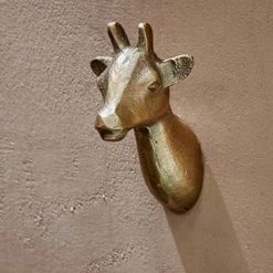 Nkuku Brass Giraffe Hook