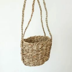 Nkuku Sangdi Seagrass Hanging Planter - Small