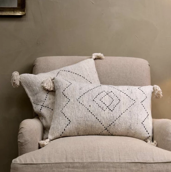 Nkuku Kajala Cotton Cushion In Natural 60 X 40 3 Nkuku Kajala Cotton Cushion In Natural 60 X 40