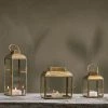 Nkuku Small Antique Brass Lantern