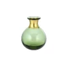Nkuku Miza Mini Glass Vase In Green