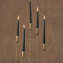 Nkuku Mbata Cluster Candleabra In Antique Brass