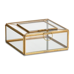 Nkuku Antique Brass Large Nalou Jewellery Box