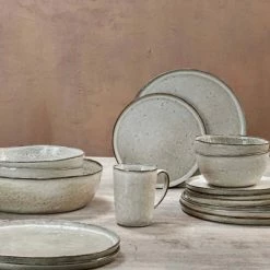 Nkuku Small Cream Amina Serving Bowl