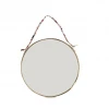 Nkuku Kiko Small Round Mirror Antique Brass