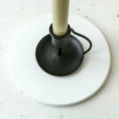Nkuku Ada Iron Candlestick - Antique Black