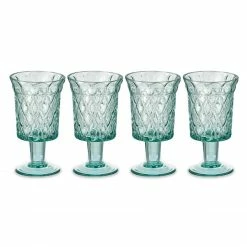 Nkuku Karala Clear Wine Glasses Set Of 4