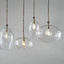 Nkuku Otoro Glass Pendant Light - Large Oval