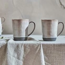 Nkuku Edo Glazed Grey Mug Tall