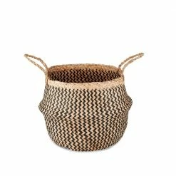 Nkuku Ekuri Basket In Black And Natural 5 Nkuku Ekuri Basket In Black And Natural