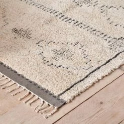 Nkuku Mureu Rug In Natural & Black