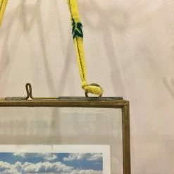 Nkuku Petit cadre kiko portrait en laiton