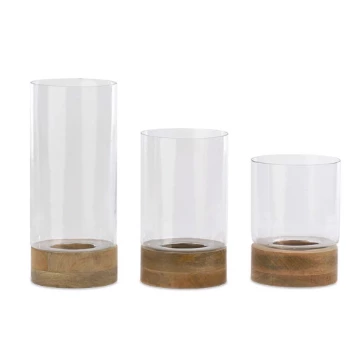 Nkuku Medium Idha Hurricane Lantern - Straight 1 Nkuku Medium Idha Hurricane Lantern - Straight