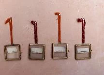 Nkuku Tiny Kiko Antique Brass Frame Set of 4