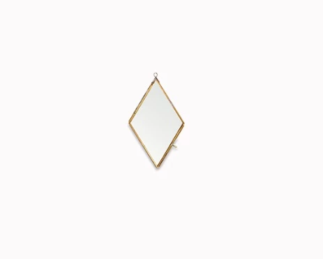 Nkuku Small Brass Crystal Diamond Kiko Frame 2 Nkuku Small Brass Crystal Diamond Kiko Frame