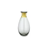 Nkuku Large Glass Smoke Miza Mini Vase