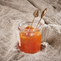 Nkuku Leaf Brass Teaspoon - Set of 2 Gift Set