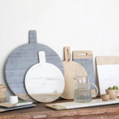 Nkuku Bwari Short Marble Board White